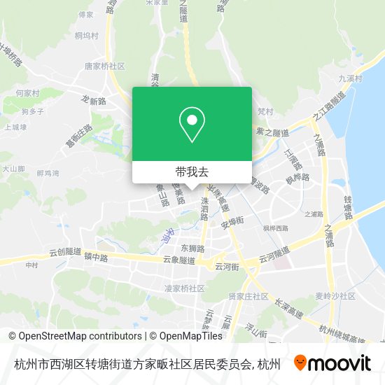杭州市西湖区转塘街道方家畈社区居民委员会地图