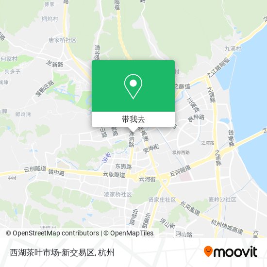 西湖茶叶市场-新交易区地图