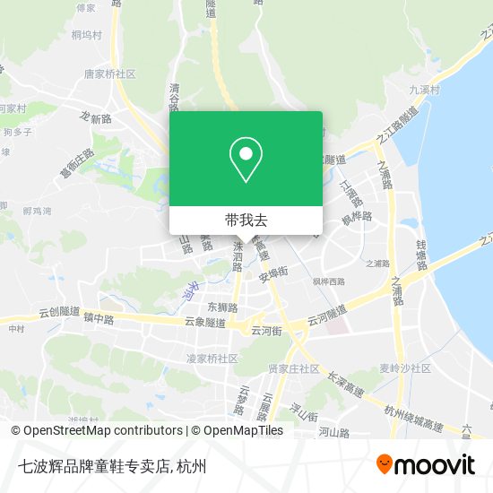 七波辉品牌童鞋专卖店地图