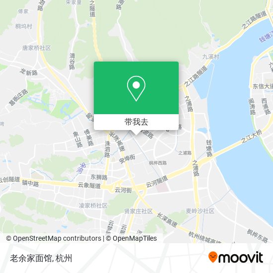 老余家面馆地图