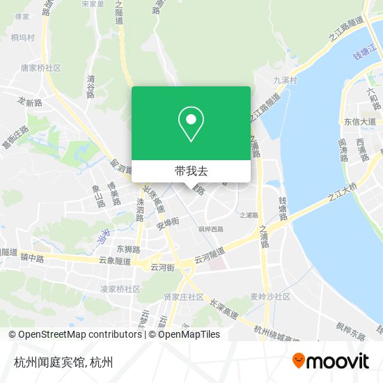 杭州闻庭宾馆地图