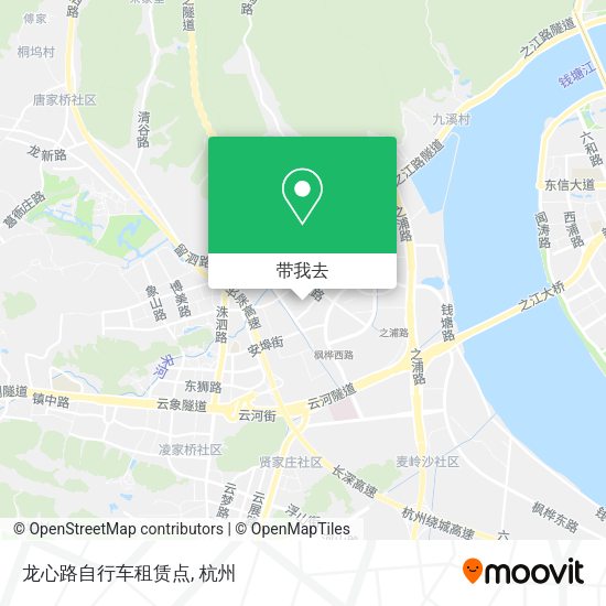 龙心路自行车租赁点地图