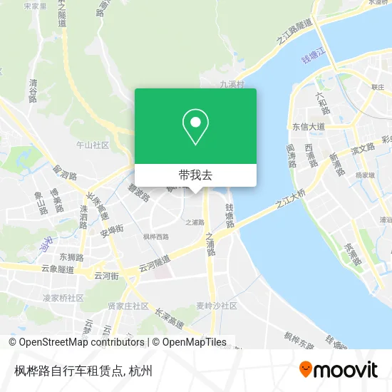 枫桦路自行车租赁点地图