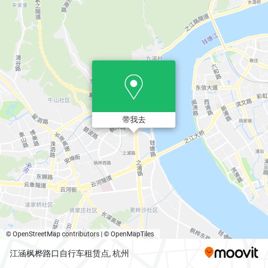 江涵枫桦路口自行车租赁点地图