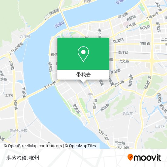 洪盛汽修地图