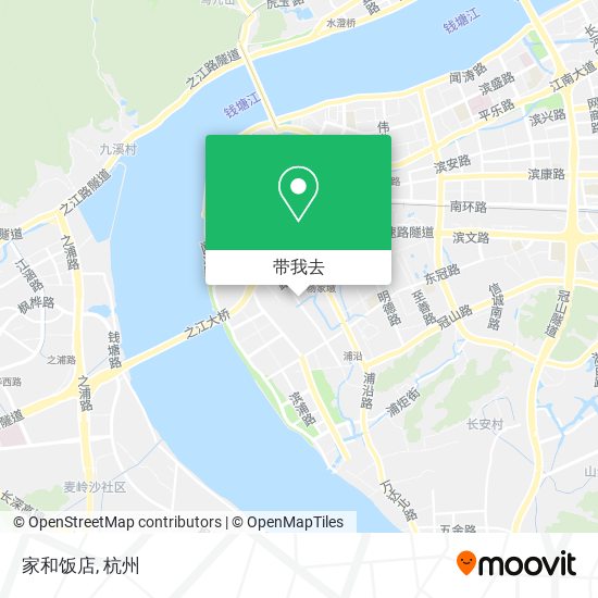 家和饭店地图