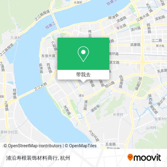 浦沿寿根装饰材料商行地图