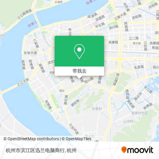 杭州市滨江区迅兰电脑商行地图