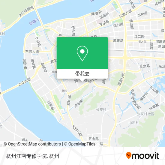 杭州江南专修学院地图