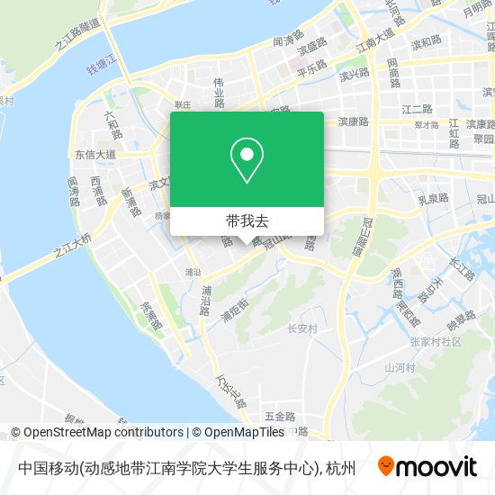 中国移动(动感地带江南学院大学生服务中心)地图