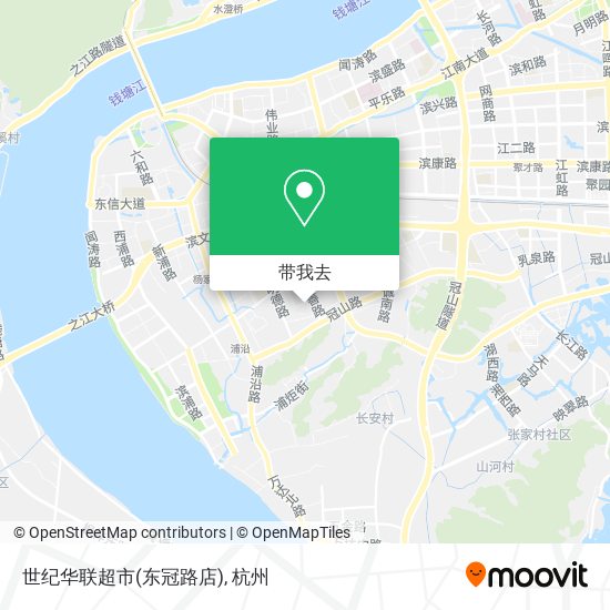 世纪华联超市(东冠路店)地图