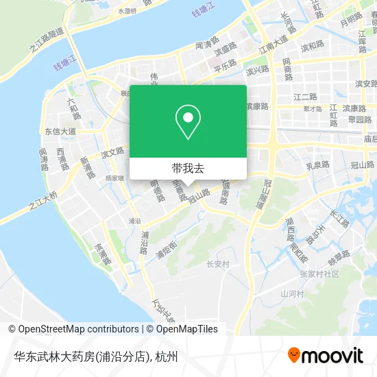 华东武林大药房(浦沿分店)地图