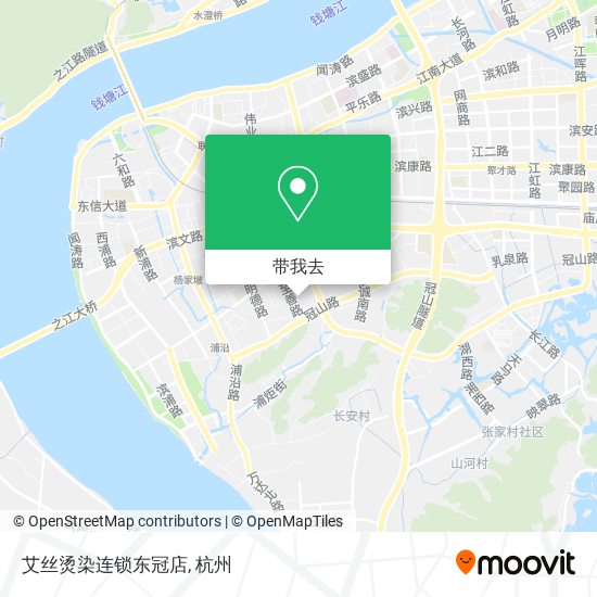 艾丝烫染连锁东冠店地图