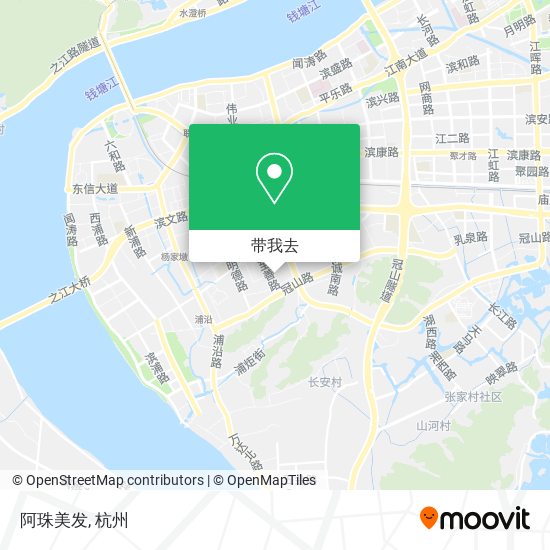 阿珠美发地图