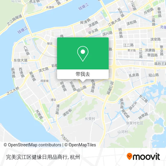 完美滨江区健缘日用品商行地图