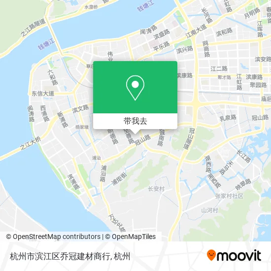 杭州市滨江区乔冠建材商行地图