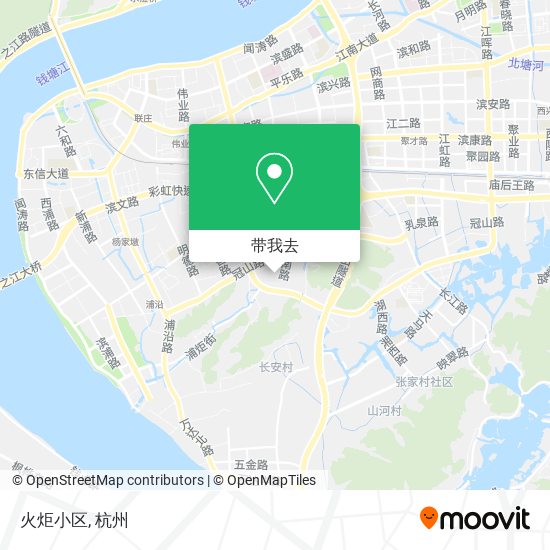 火炬小区地图
