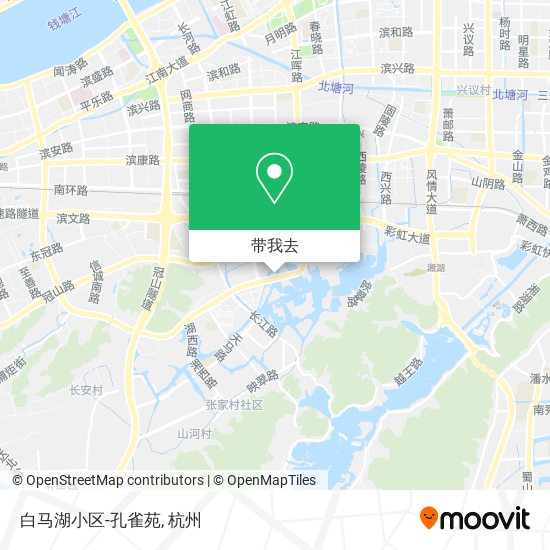 白马湖小区-孔雀苑地图