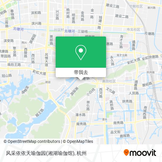 风采依依天瑜伽园(湘湖瑜伽馆)地图