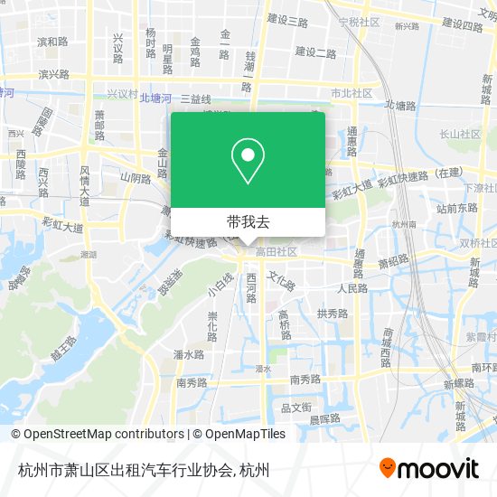 杭州市萧山区出租汽车行业协会地图