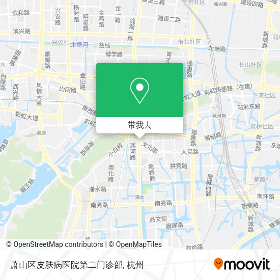 萧山区皮肤病医院第二门诊部地图