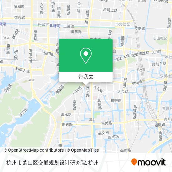 杭州市萧山区交通规划设计研究院地图