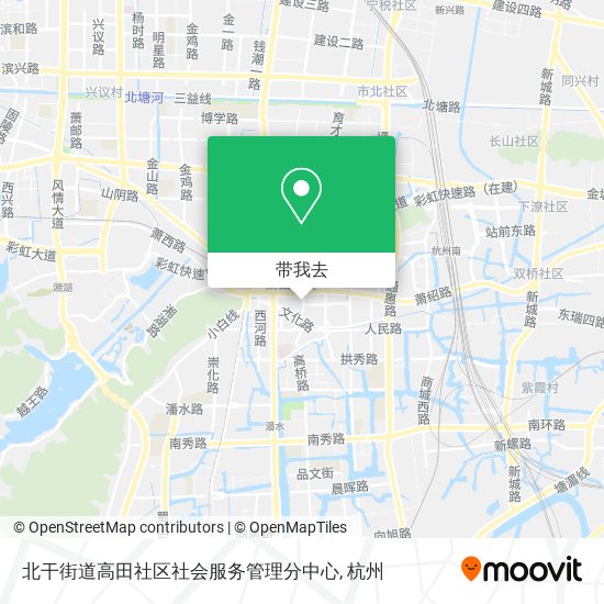 北干街道高田社区社会服务管理分中心地图