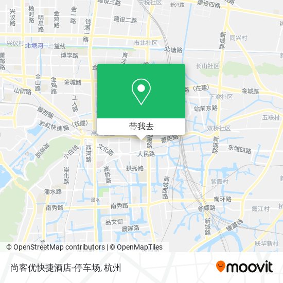 尚客优快捷酒店-停车场地图