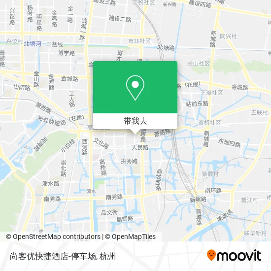 尚客优快捷酒店-停车场地图