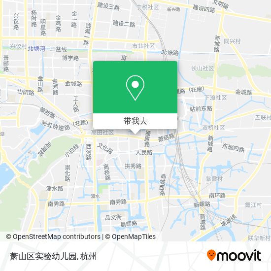 萧山区实验幼儿园地图