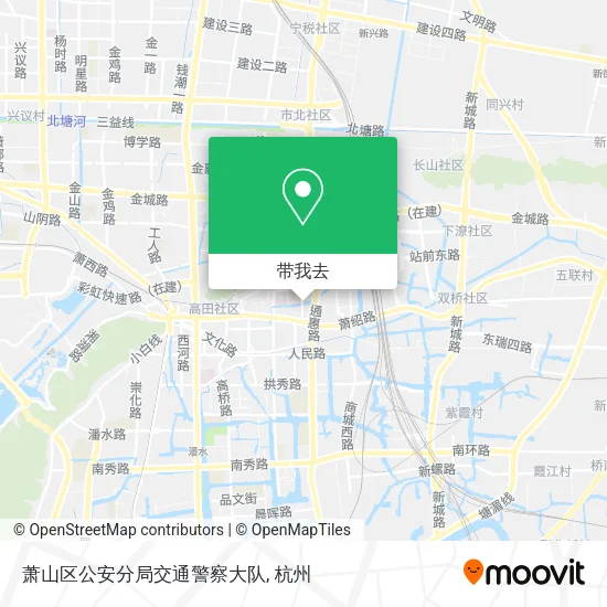 萧山区公安分局交通警察大队地图