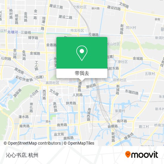 沁心书店地图