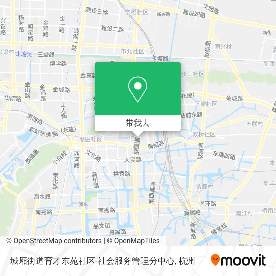 城厢街道育才东苑社区-社会服务管理分中心地图