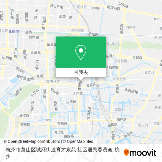 杭州市萧山区城厢街道育才东苑-社区居民委员会地图
