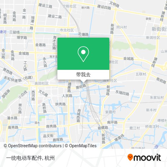 一统电动车配件地图