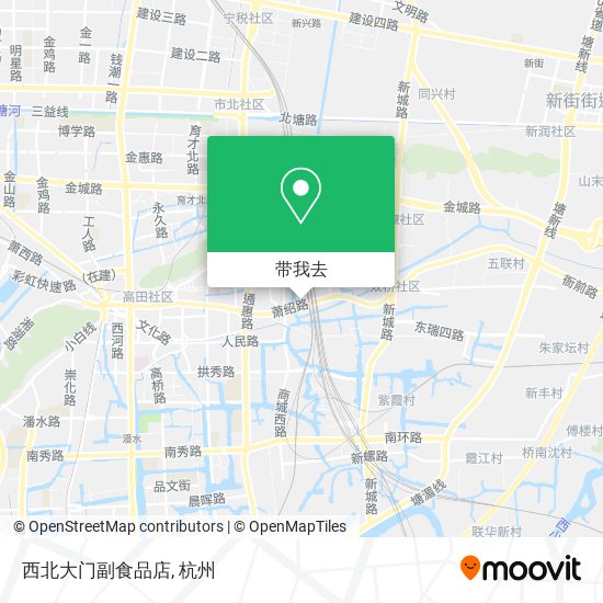 西北大门副食品店地图