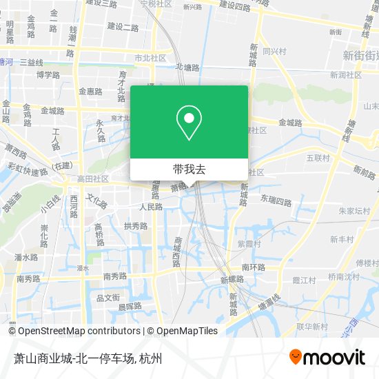 萧山商业城-北一停车场地图
