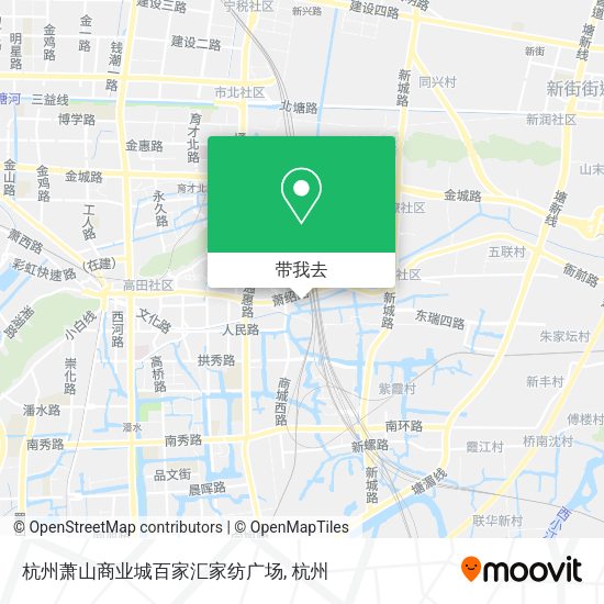 杭州萧山商业城百家汇家纺广场地图