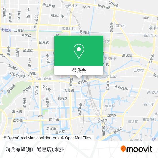 哨兵海鲜(萧山通惠店)地图