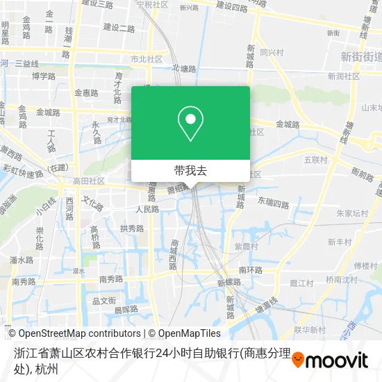 浙江省萧山区农村合作银行24小时自助银行(商惠分理处)地图