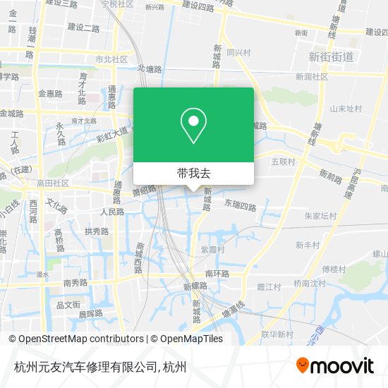 杭州元友汽车修理有限公司地图