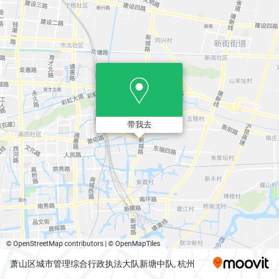 萧山区城市管理综合行政执法大队新塘中队地图