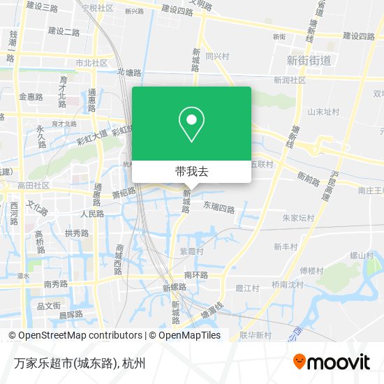 万家乐超市(城东路)地图