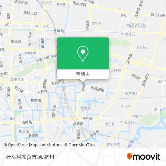 行头村农贸市场地图