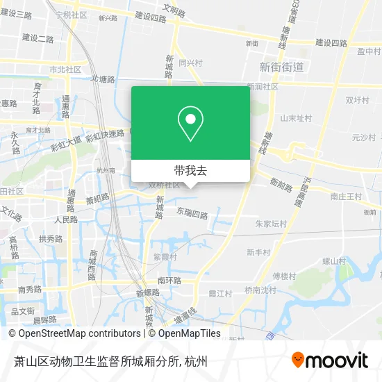 萧山区动物卫生监督所城厢分所地图