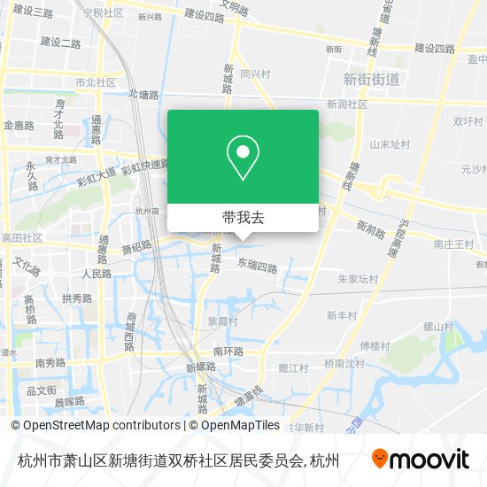 杭州市萧山区新塘街道双桥社区居民委员会地图