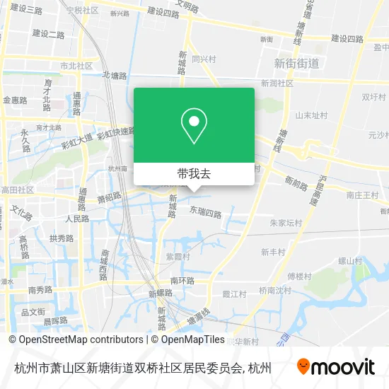 杭州市萧山区新塘街道双桥社区居民委员会地图