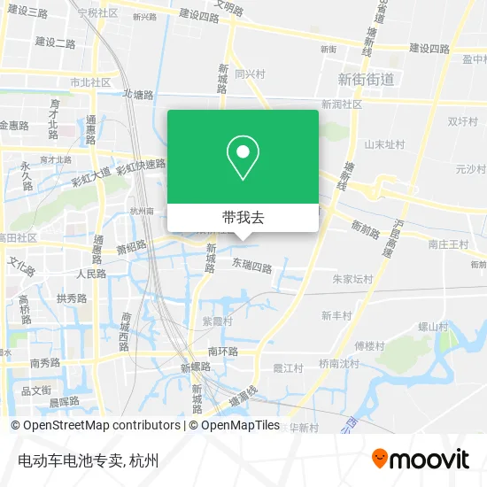 电动车电池专卖地图