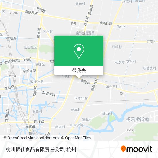 杭州振仕食品有限责任公司地图