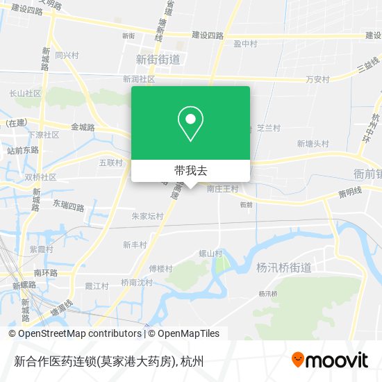 新合作医药连锁(莫家港大药房)地图